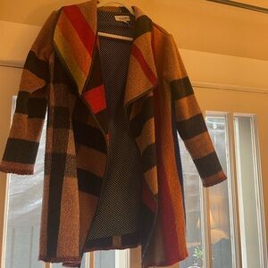 Vintage plaid wool coat